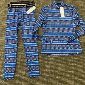 NWT Pearl legging and Sanitias 1/4 zip top by Krimson Klover